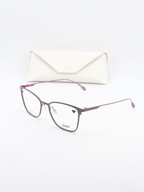 Pure P-5018 035 Cat Eye Eyeglasses 53mm – Grey / Fuchsia